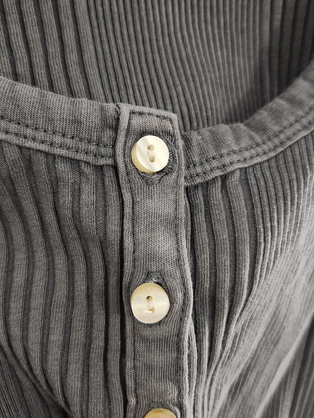 Aerie tank tops set of 2 Large minimalist basic staple stretch black Gray - Picture 8 of 11